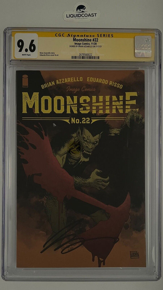 Moonshine #22 SS CGC 9.6 SIGNED BY BRIAN AZZARELLO