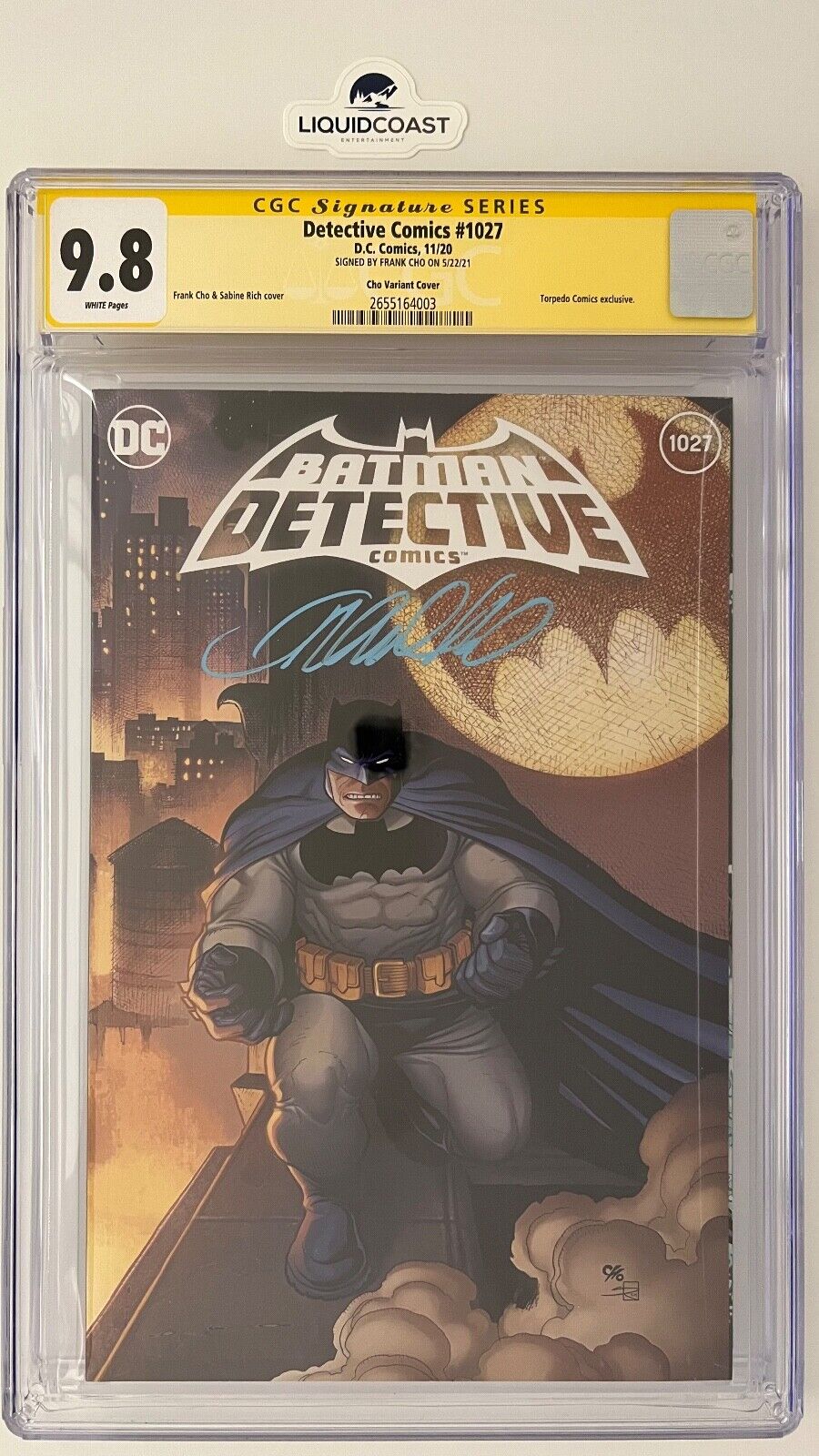 Detective Comics #1027 SS CGC 9.8 signed by Frank Cho Variant Cover