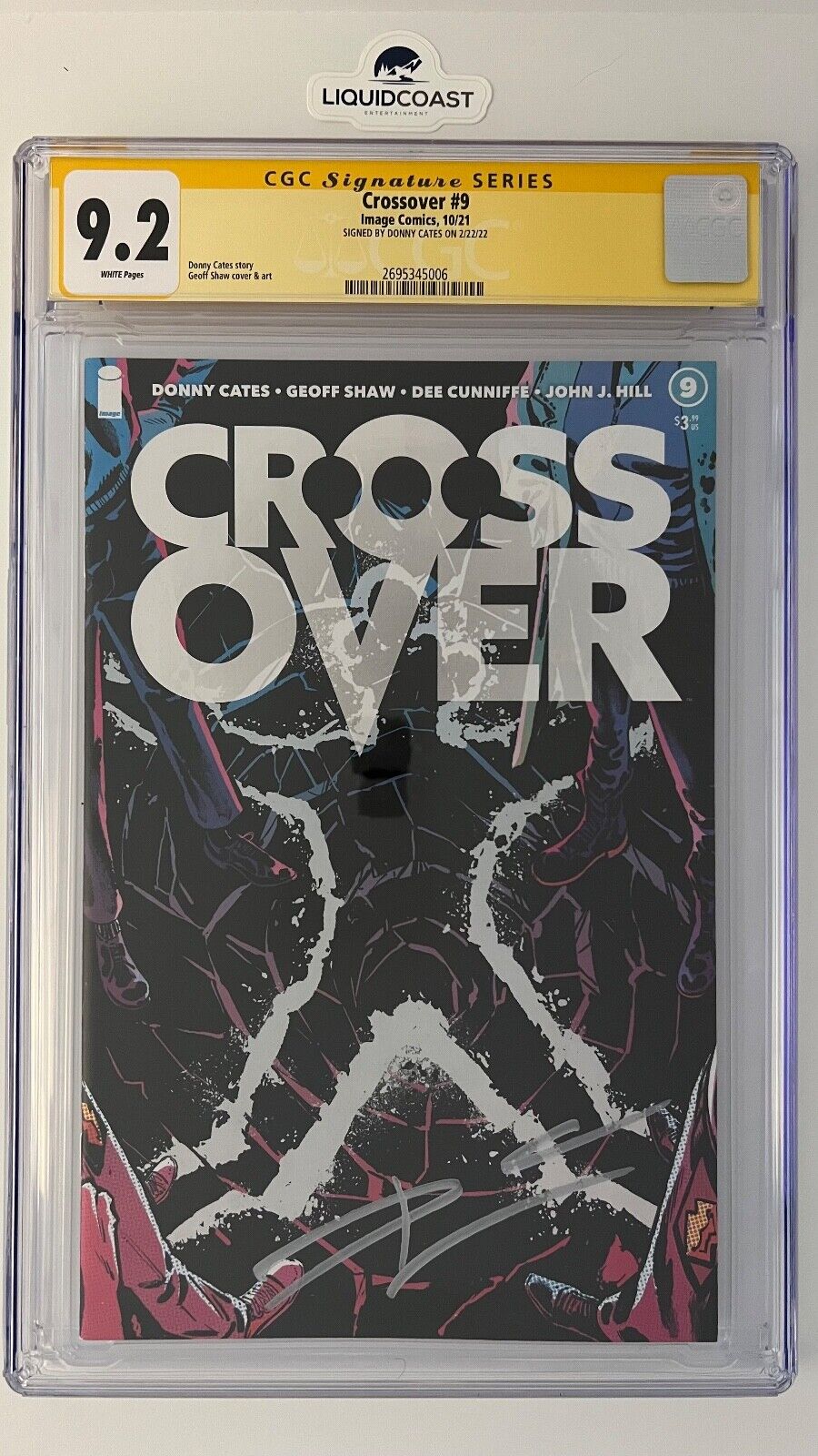 Crossover #9 SS CGC 9.2 signed by Donny Cates