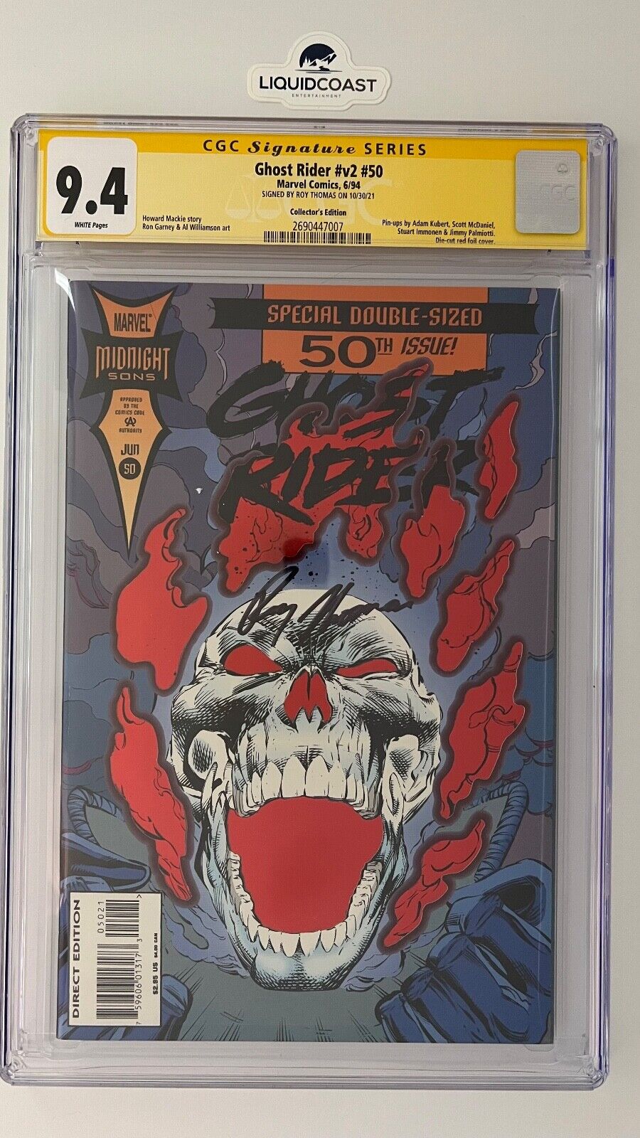 Ghost Rider #50 SS CGC 9.4 signed by Roy Thomas