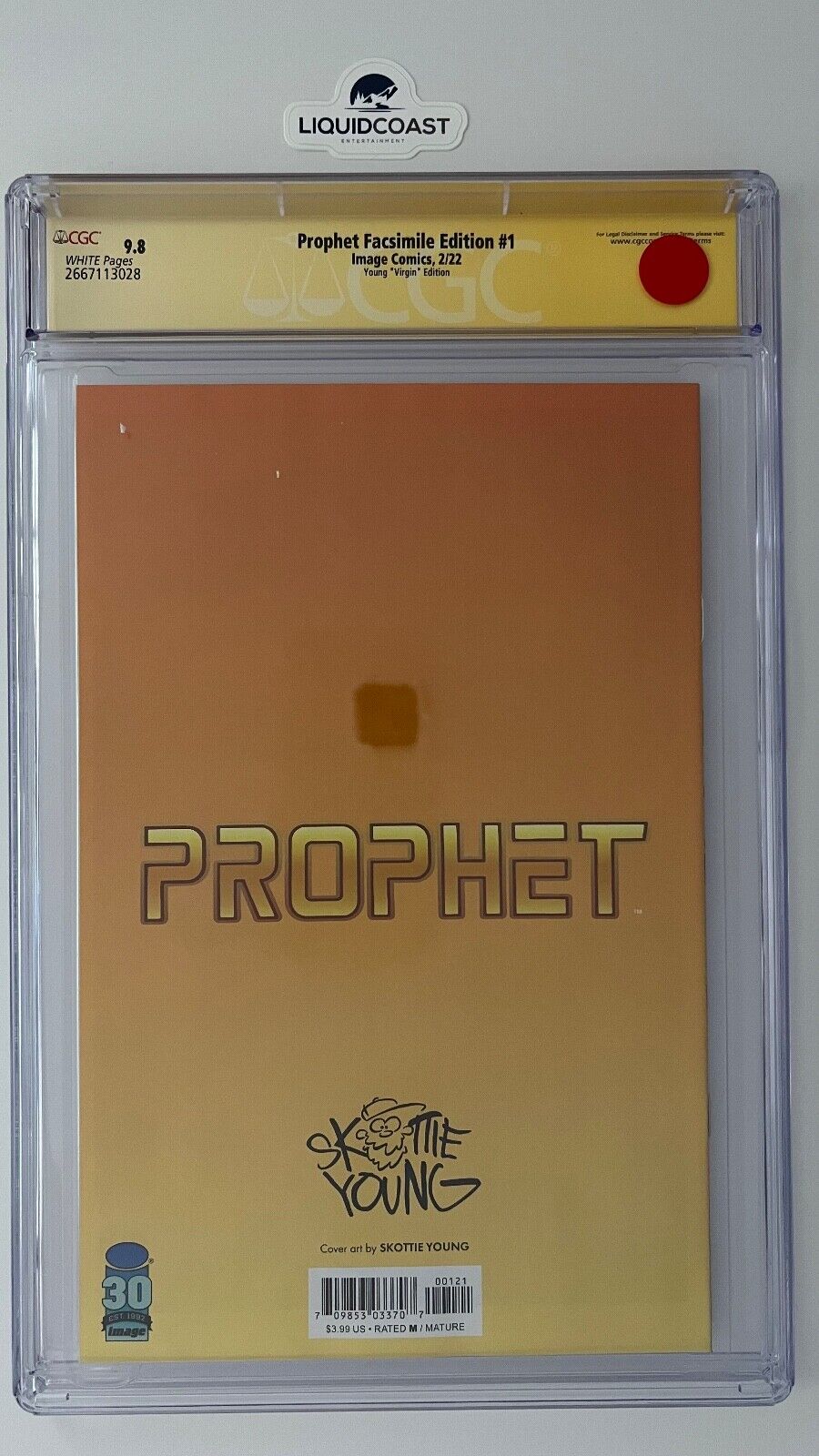 Prophet Facsimile Edition #1 SS CGC 9.8 signed by Scottie Young